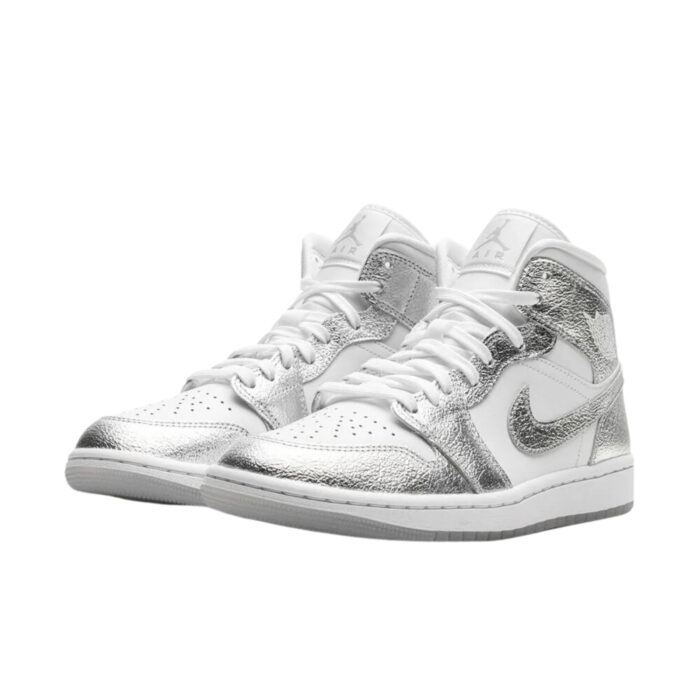 Nike Jordan 1 Mid Metallic Silver - Imagen 4