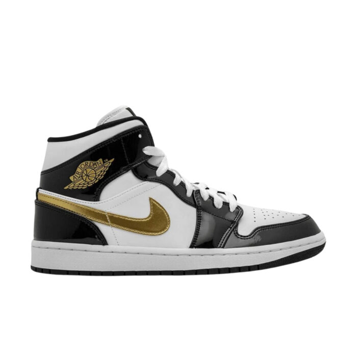 Nike Jordan 1 Mid Patent Gold