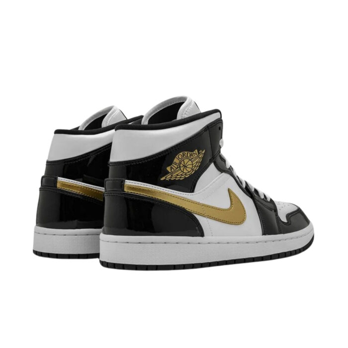 Nike Jordan 1 Mid Patent Gold - Imagen 4