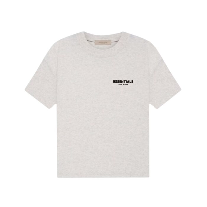 Playera Hoodie Fear of God Essentials (SS22) en avena claro