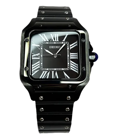 Reloj Seiko Mod Santos Negro