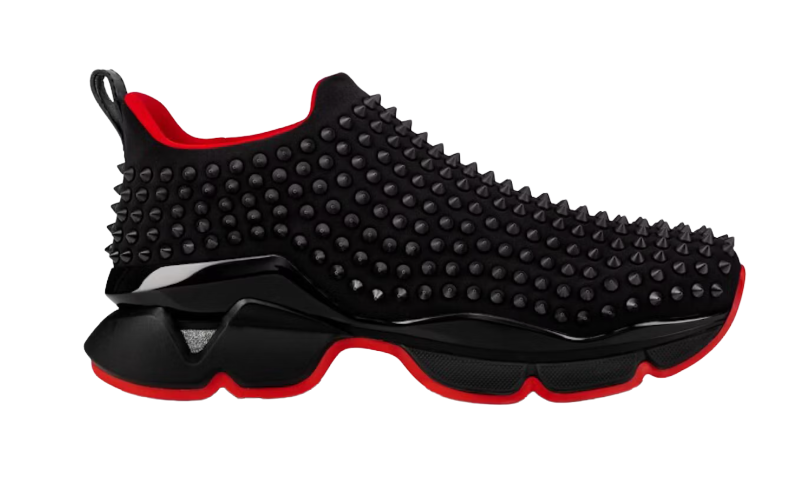 Christian Louboutin Calcetín Spike Negro