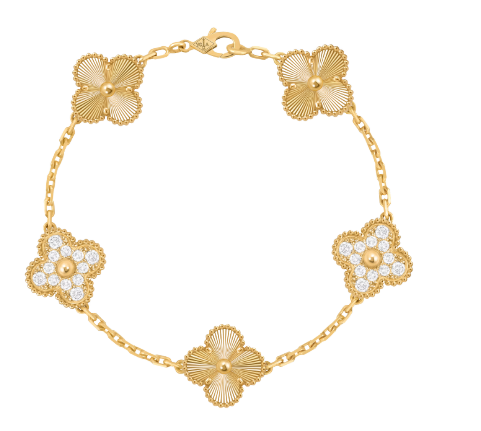 Van Cleef Dorada con Diamante