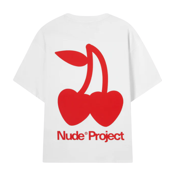 Nude Project Cherry Logo Tee White