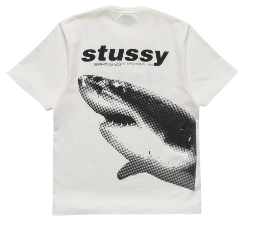 Stussy Shark Pig Dyed Tee