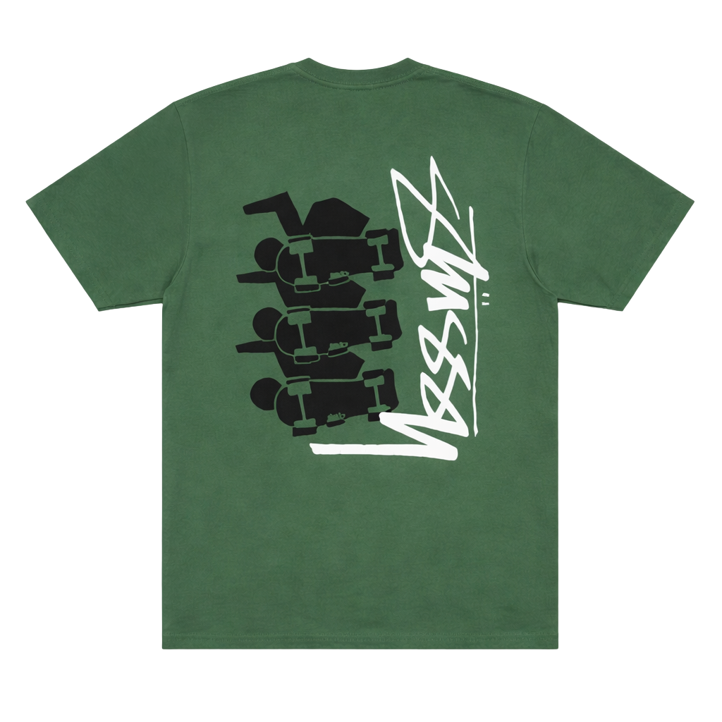 Stussy Skate Stack Pig Dyed Tee Green