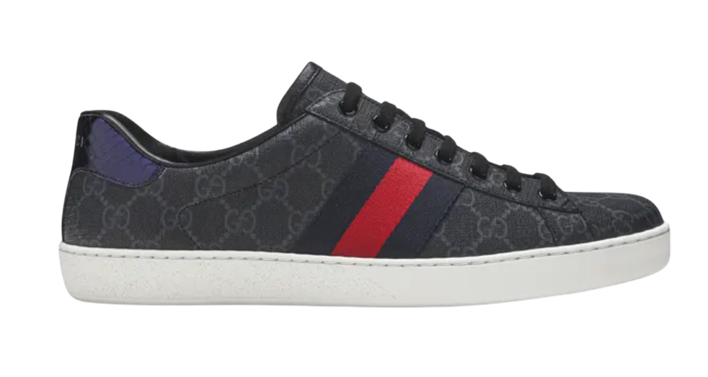 Gucci Ace GG Supreme Black Grey Semi