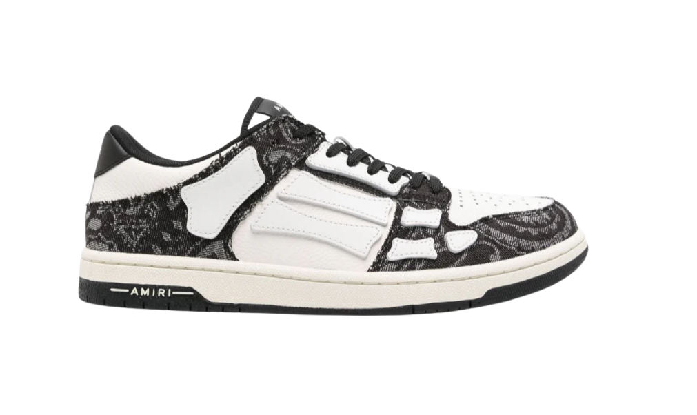 Amiri Skel Bandana White Black