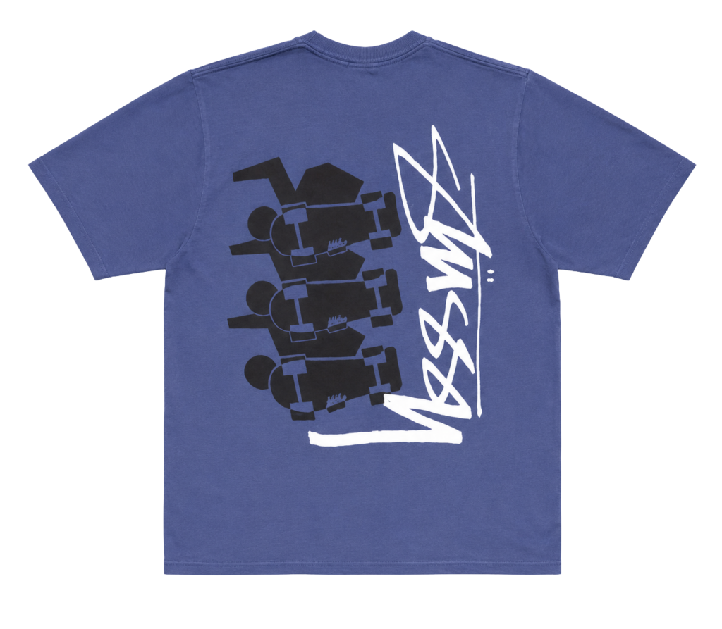 Stussy Skate Stack Pig Dyed Tee Blue