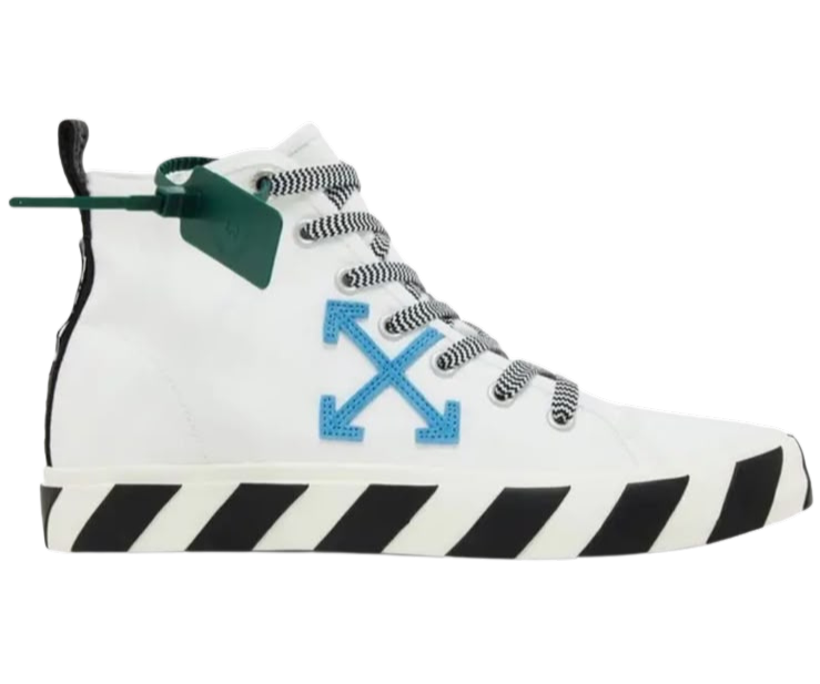 Off White Vulc Mid White Blue