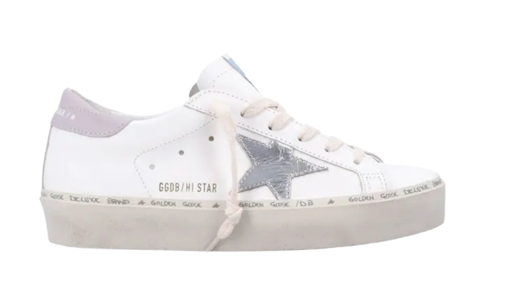 Golden Goose Hi Star Lilac Silver