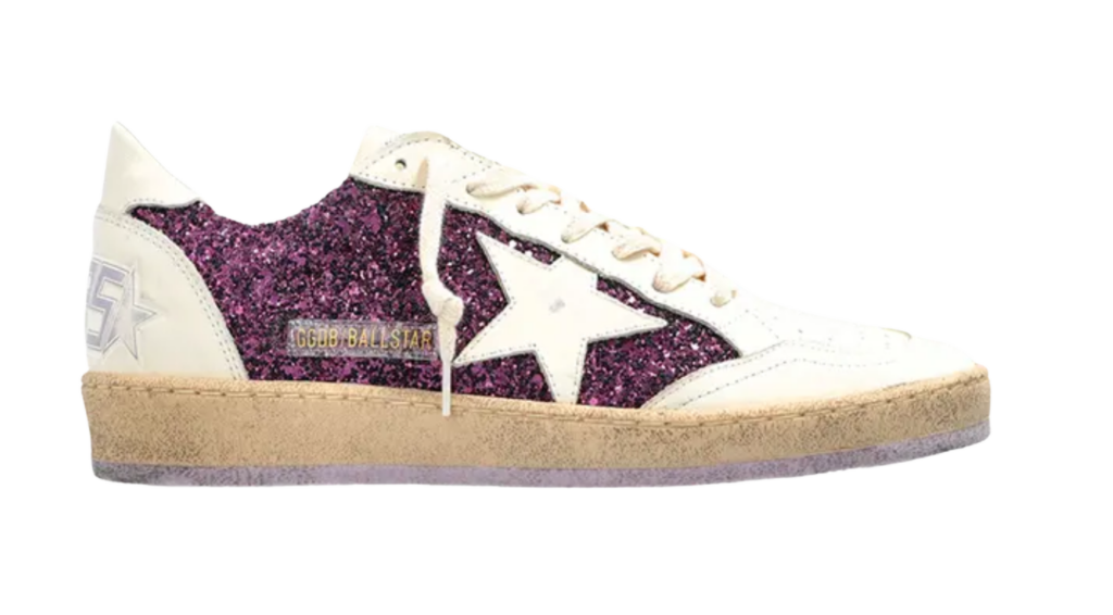 Golden Goose Ball Star Glitter Purple
