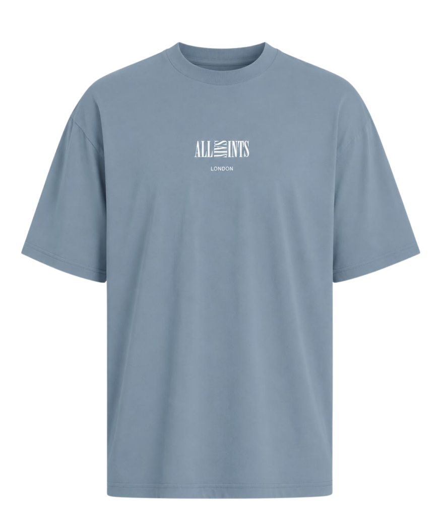 AllSaints Burman Crew Dusty Blue