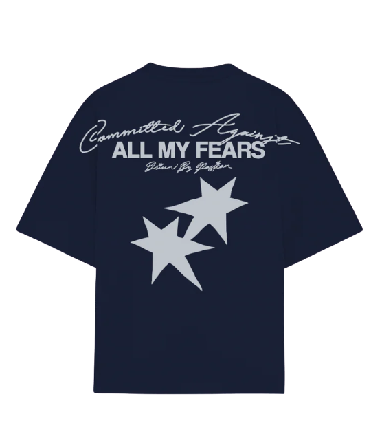 Fate All My Fears Tee Navy Blue