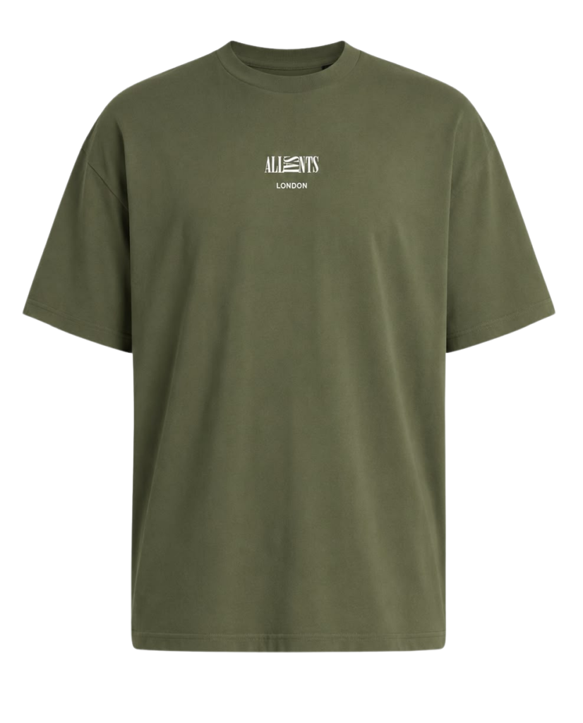 AllSaints Burman Crew Forest Green