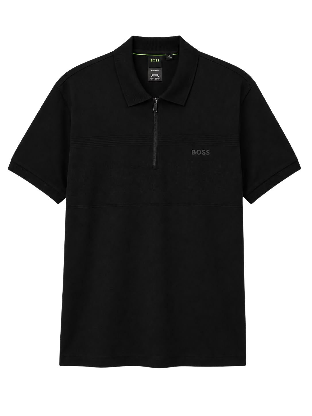 BOSS Polo Zip Black
