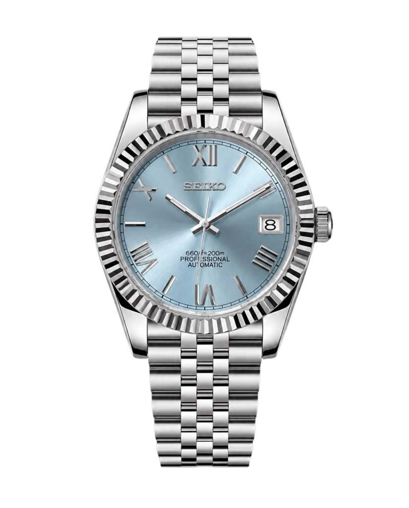Seiko Mod Datejust Ice Blue
