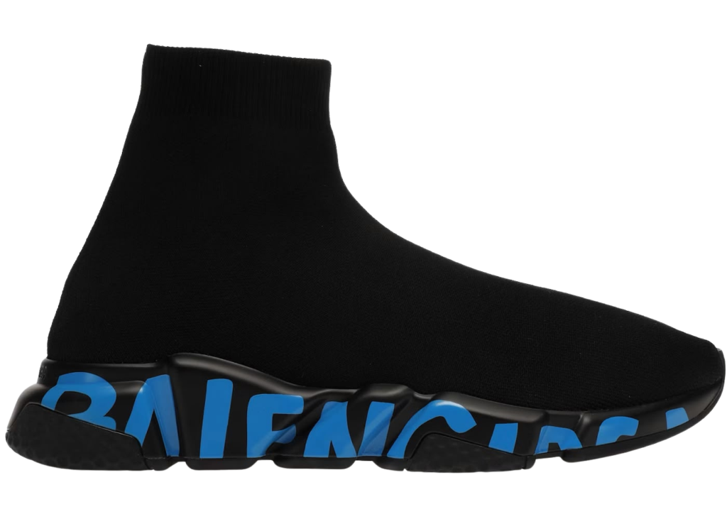 Balenciaga Speed Graffiti blue