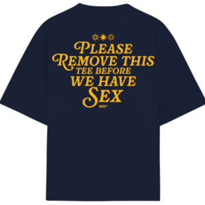 Fate Please Remove Tee Navy Blue