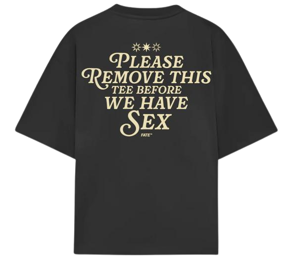 Fate Please Remove Tee Oxford Grey