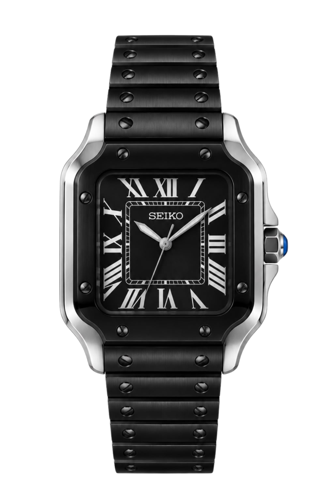 Seiko Santos Duo Silver/Black