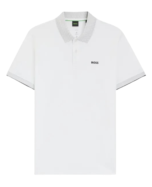 BOSS Blanco Polo Paddy